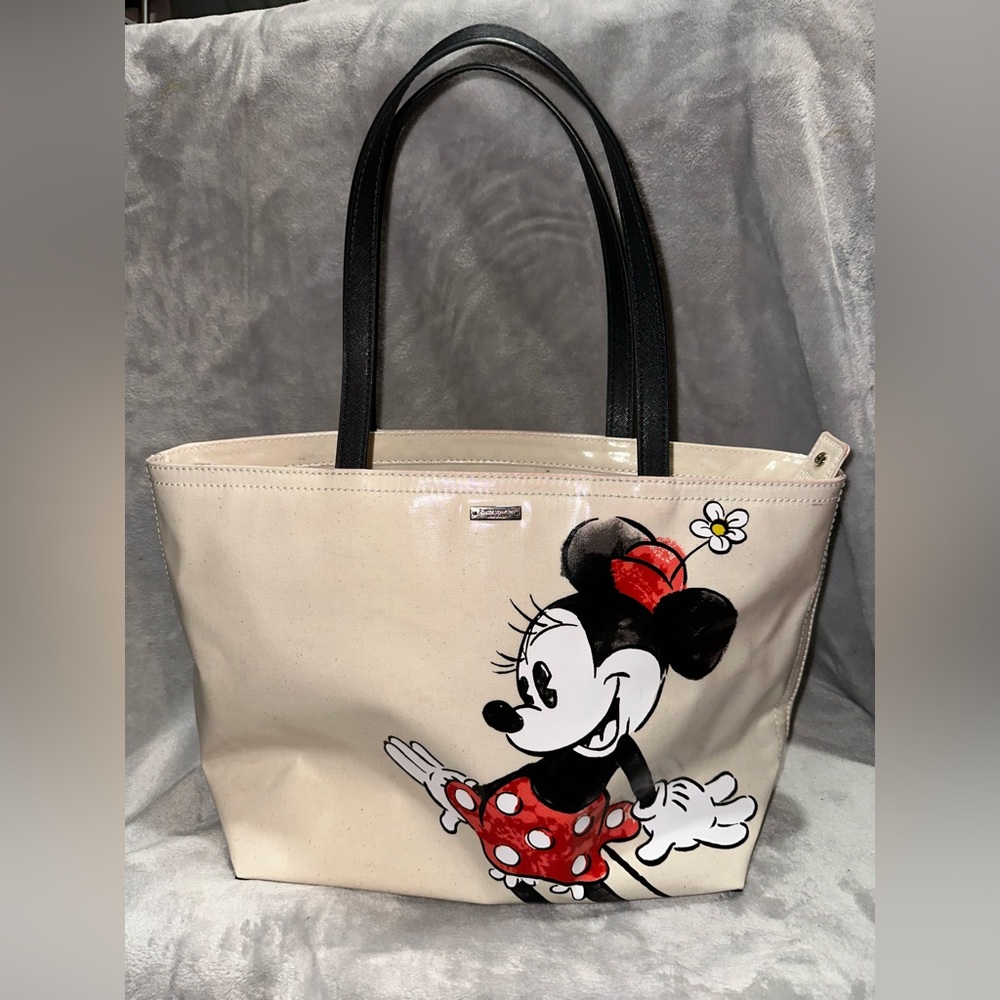 Disney Minnie Mouse Cream and Black Tote